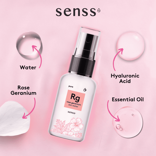 senss rose geranium zen water 250ml senss rose geranium zen water 250ml