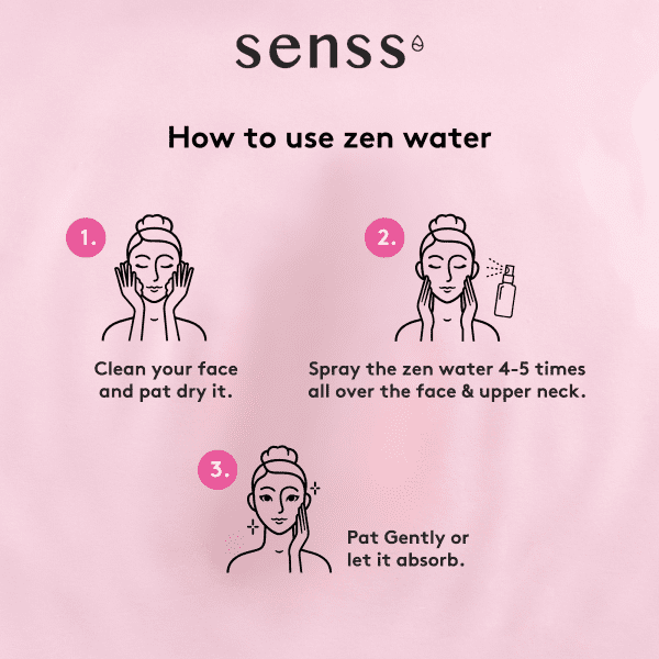 senss rose geranium zen water 250ml senss rose geranium zen water 250ml
