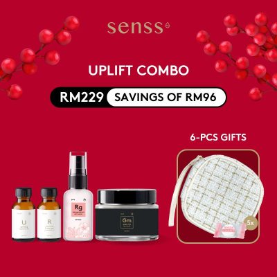 Senss Prosper Combo 6-piece gift set RM229 with RM96 savings.